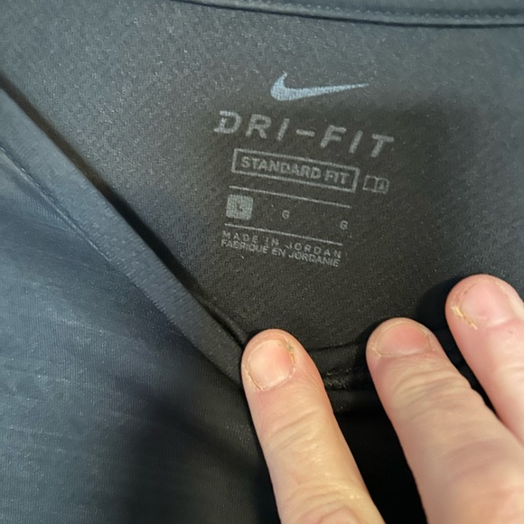 Nike Men's Charcoal Dri-FIT Tee - Picture 2 of 2